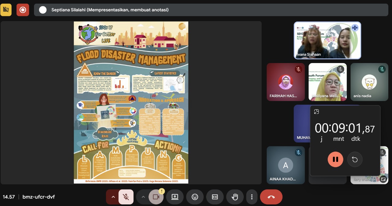 Read more about the article SDG’s Youth Forum 2025: Mahasiswa Administrasi Negara Unila Unjuk Kreativitas dan Gagasan Berkelanjutan